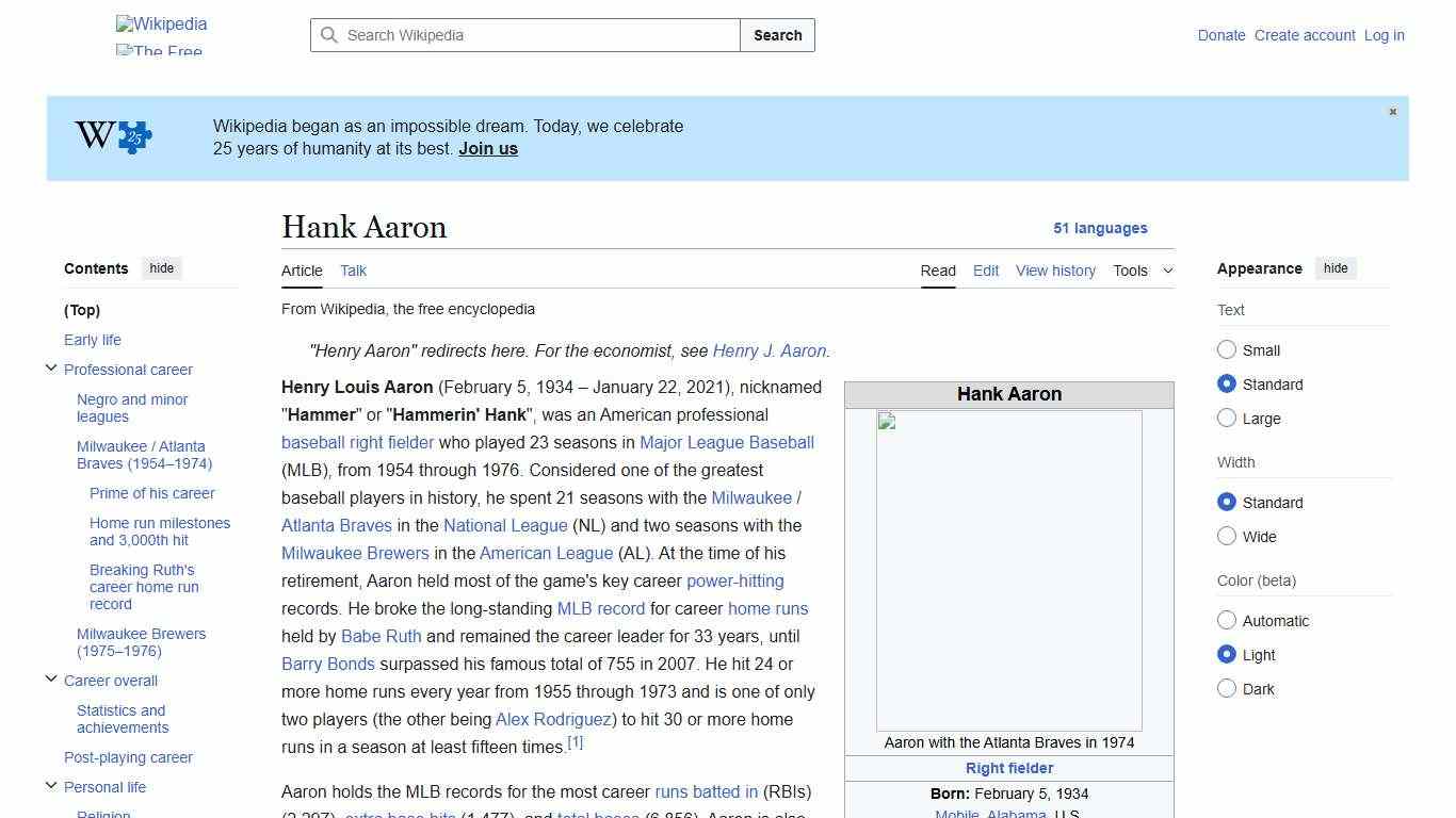 Hank Aaron - Wikipedia