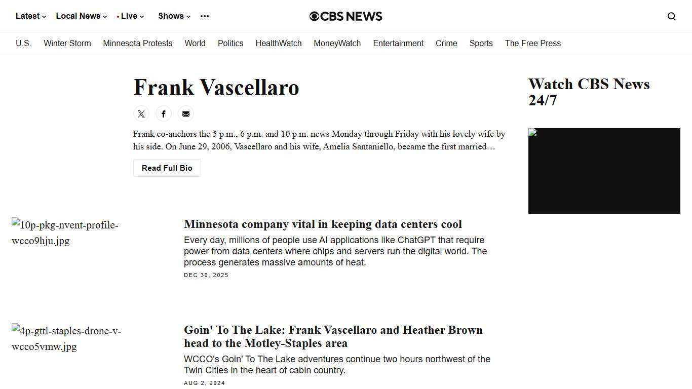 Frank Vascellaro - CBS News Minnesota